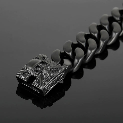 panzerarmband herren königsarmband chain bracelet edelstahl uniqal