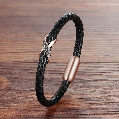 unendlichkeit leder armband herren infinity bracelet uniqal