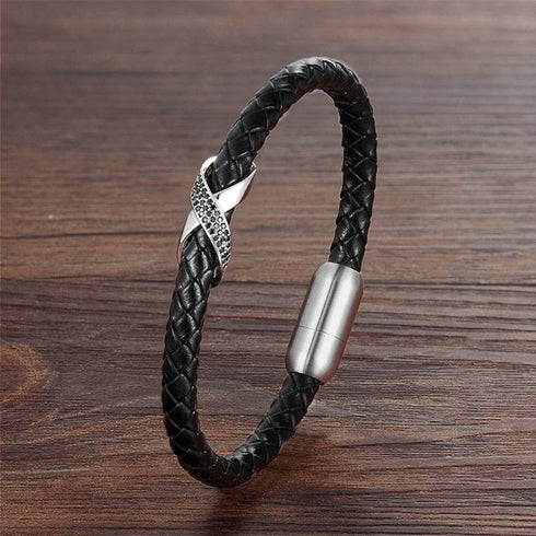 unendlichkeit leder armband herren infinity bracelet uniqal
