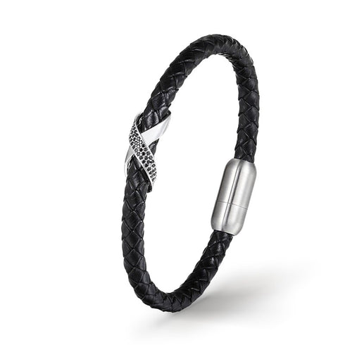 unendlichkeit leder armband herren infinity bracelet uniqal