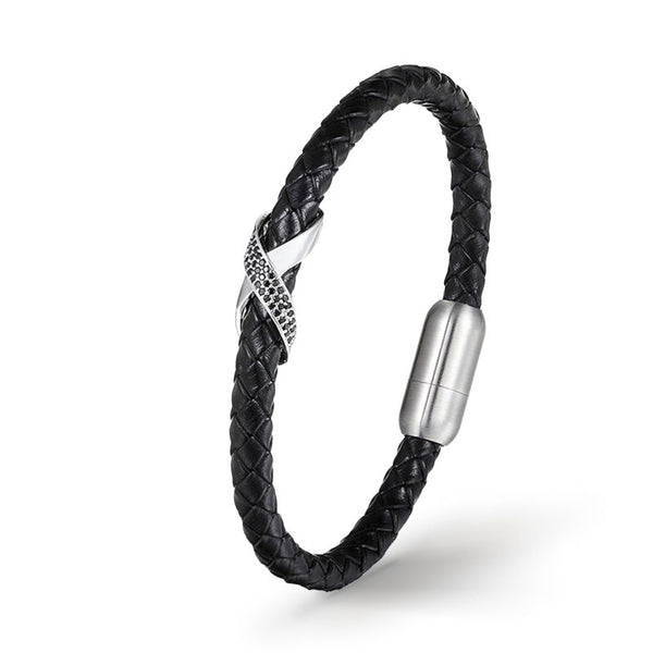 unendlichkeit leder armband herren infinity bracelet uniqal