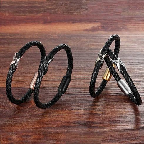 unendlichkeit leder armband herren infinity bracelet uniqal