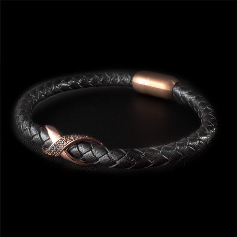 unendlichkeit leder armband herren infinity bracelet uniqal