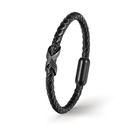 unendlichkeit leder armband herren infinity bracelet uniqal
