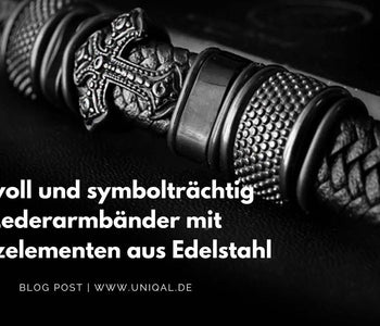 Stilvoll und symbolträchtig: Lederarmbänder mit Kreuzelementen aus Edelstahl