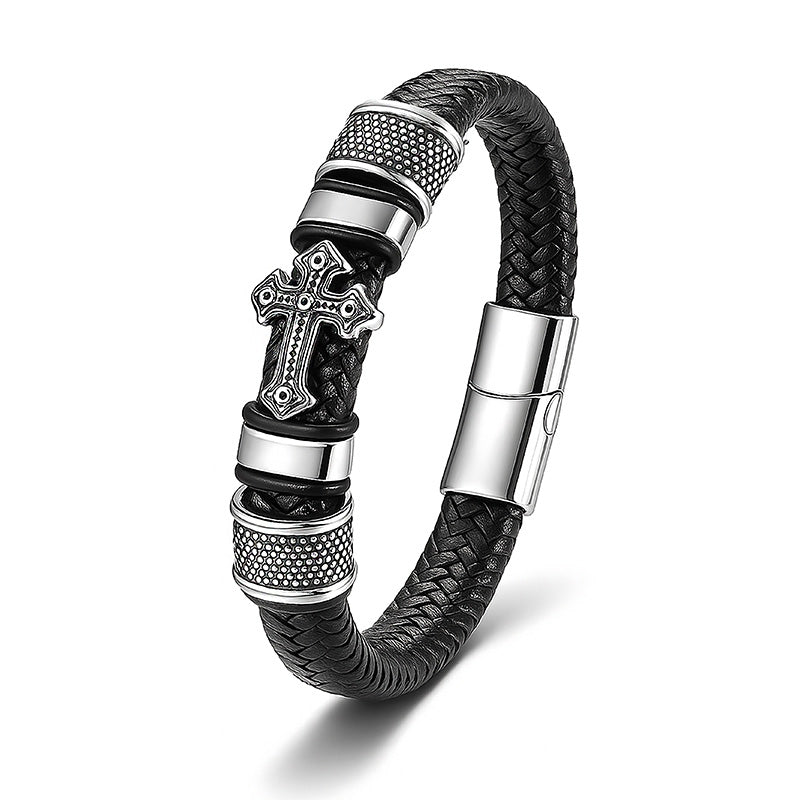 Uniqal GLORY auf weißem Hintergrund – eleganter Schmuck mit Kreuzmotiv, Unisex-Design, personalisierbar für Taufe oder Geburtstag.