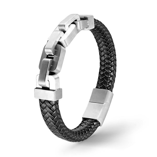 Armband Herren biker fahrrad glieder versilbert uniqal