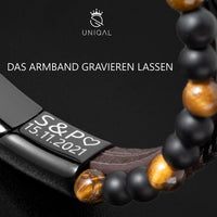 Personalisiertes Armband mit Gravur Herren Uniqal