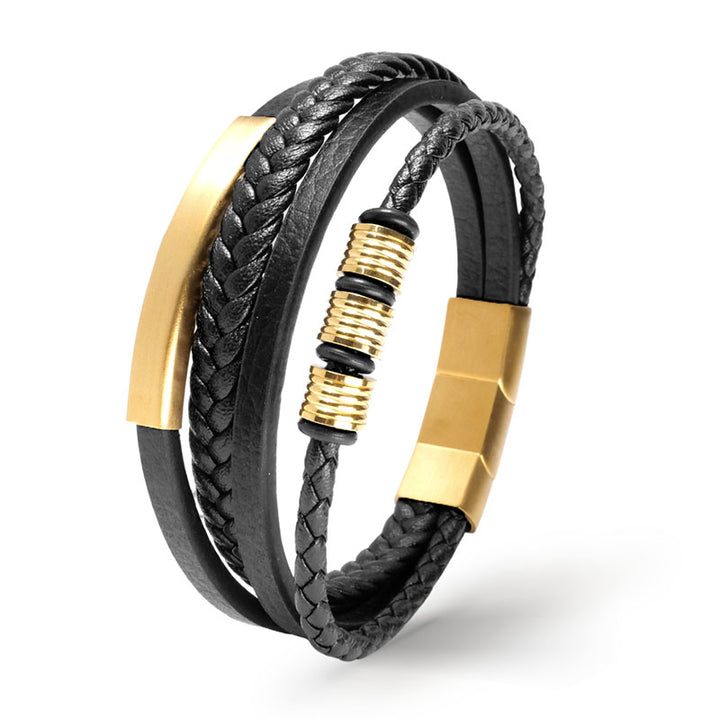 Personalisiertes lederarmband gold mit gravur uniqal shape