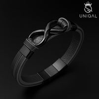 Armband Herren Gravur Infinity personalisierbar uniqal