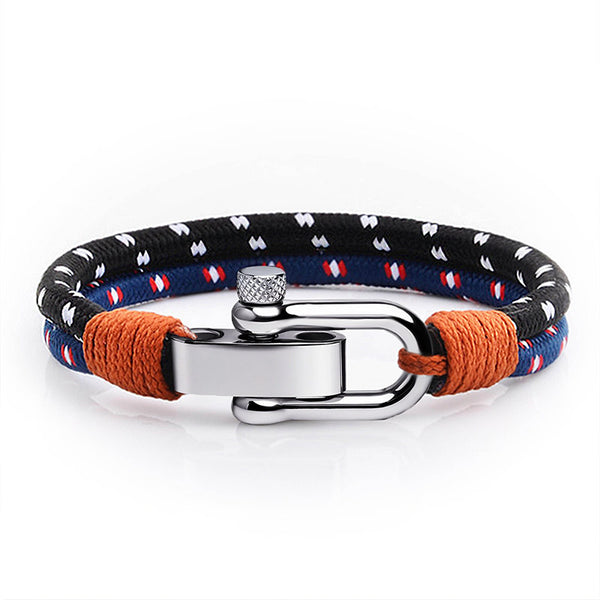 maritimes nautisches unisex armband segeltau schaekel uniqal