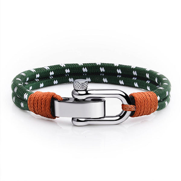 maritimes nautisches unisex armband segeltau schaekel uniqal