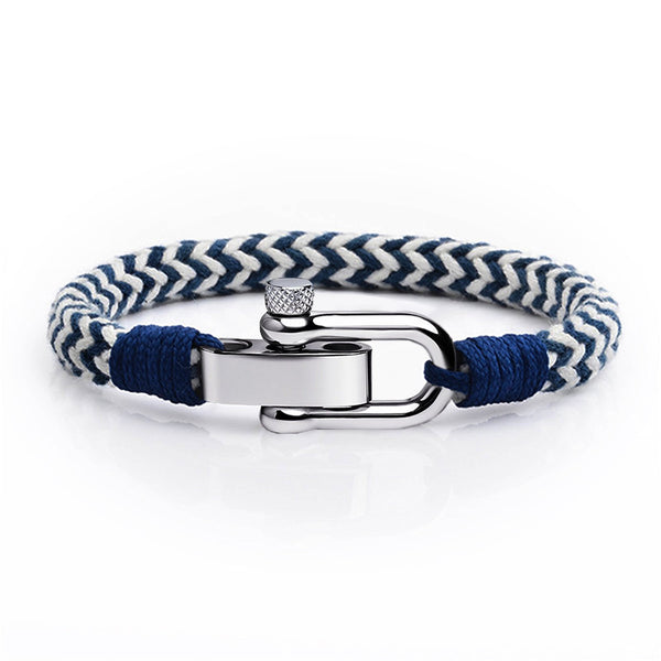 maritimes nautisches unisex armband segeltau schaekel uniqal