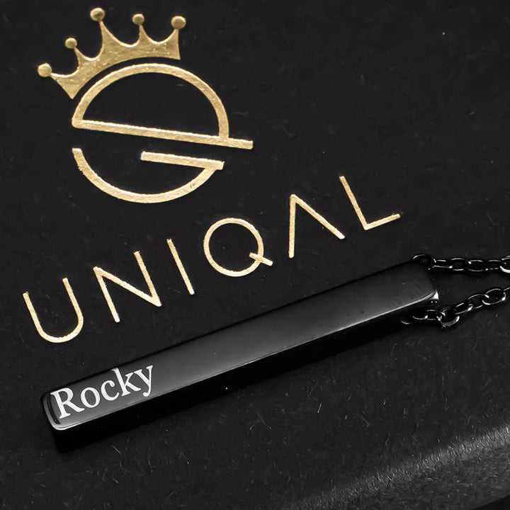 Namenskette personalisierte säule mit gravur uniqal