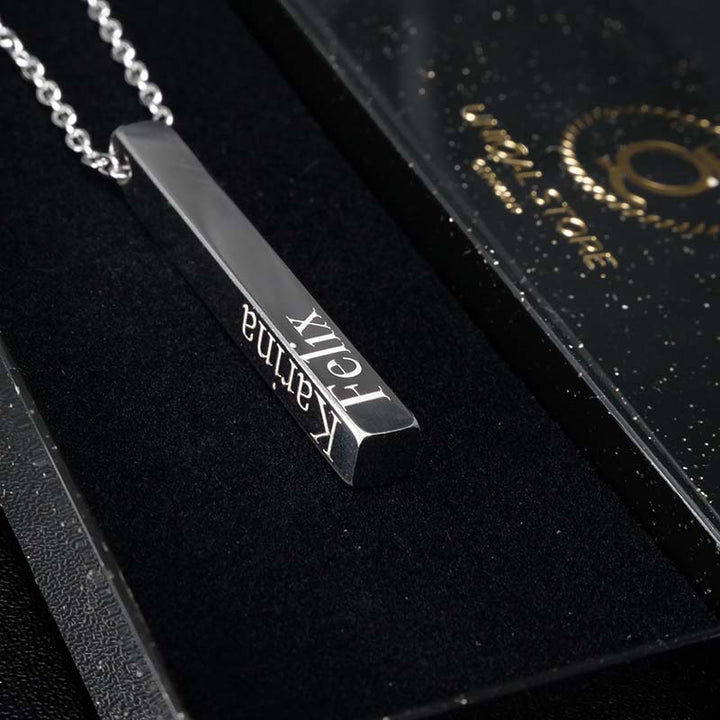 personalisierte namenskette silver uniqal
