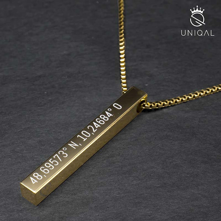 personalisierte namenskette gold uniqal