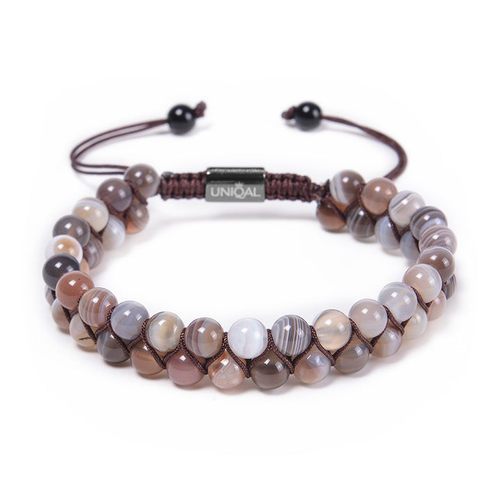 Perlenarmband Natürliche Botswana Achat Perlen 6mm uniqal