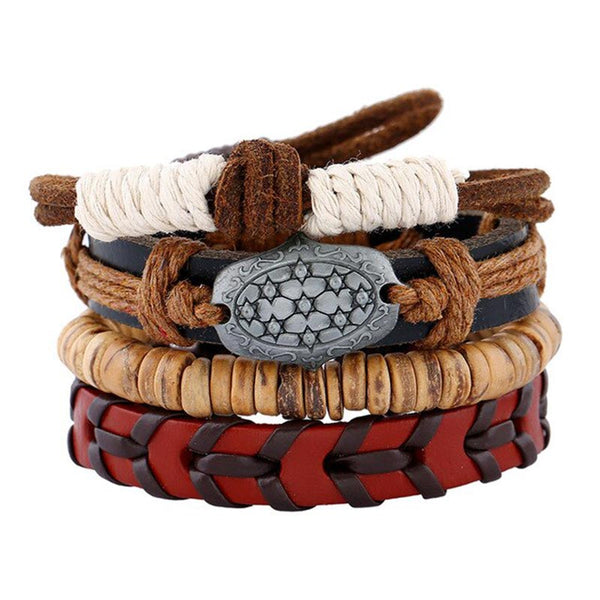 Lederarmband set Herren Damen uniqal sale