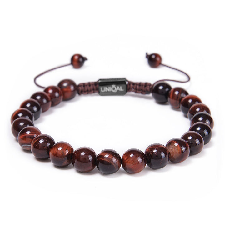 Perlenarmband Natürliche Tigerauge Perlen 8mm uniqal