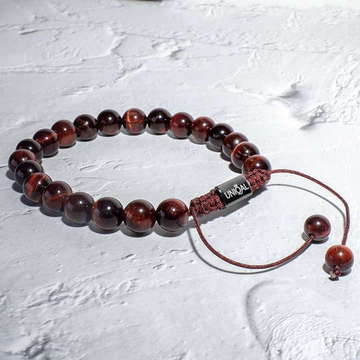 Perlenarmband Natürliche Tigerauge Perlen 8mm uniqal
