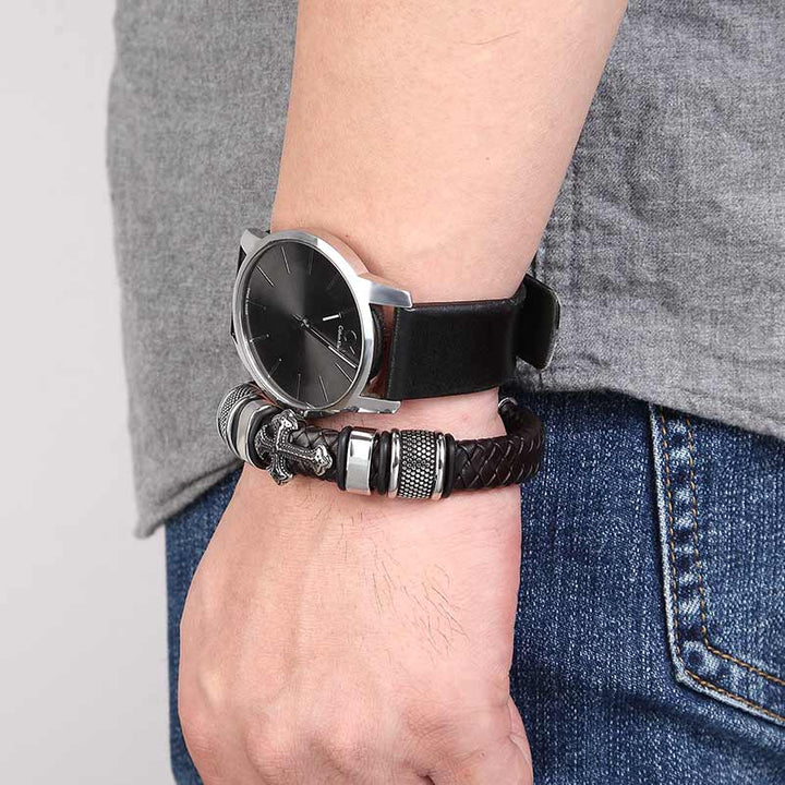 Kreuz Armband Herren Jesus Cross Uniqal silberarmband bestseller