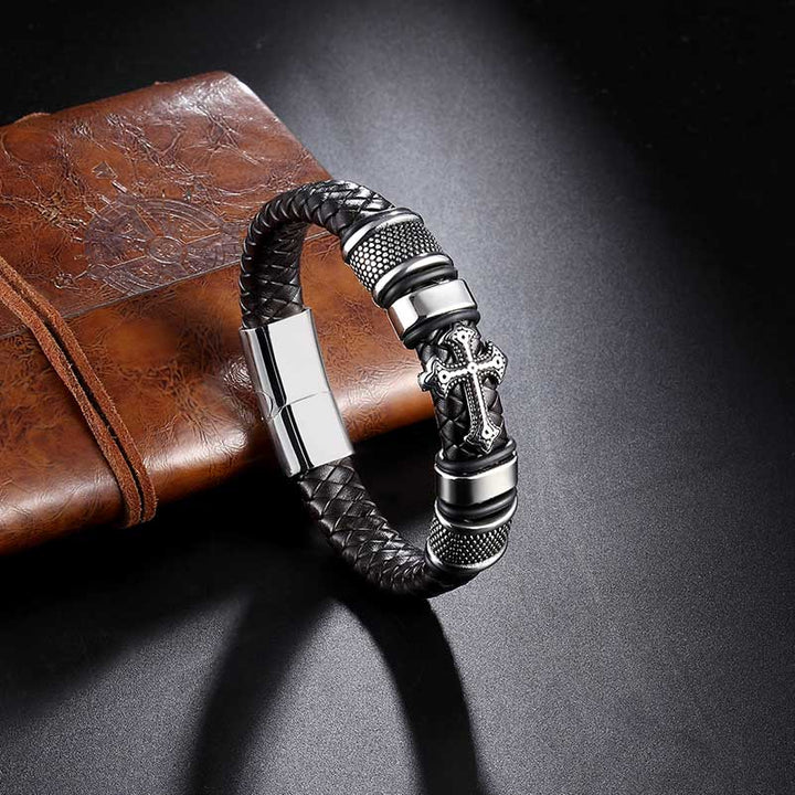 Kreuz Armband Herren Jesus Cross Uniqal silberarmband bestseller