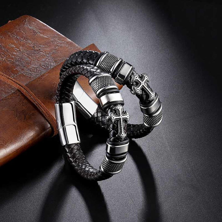 Kreuz Armband Herren Jesus Cross Uniqal silberarmband bestseller
