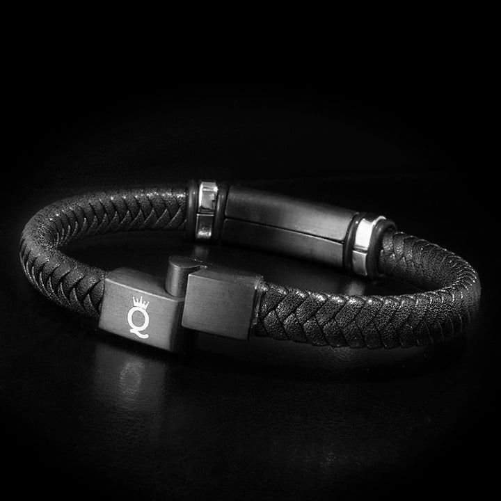 Lederarmband Unisex Premium edelstahl paare freundschafts armreif uniqal bestseller