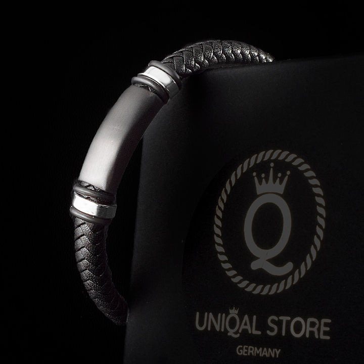 Lederarmband Unisex Premium edelstahl paare freundschafts armreif uniqal bestseller