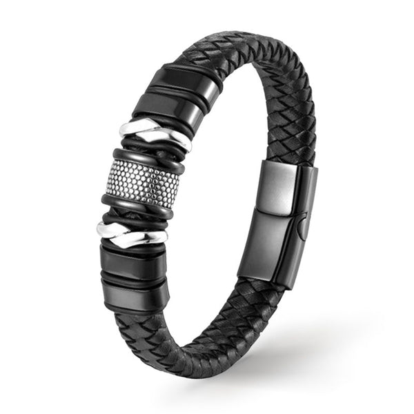 Lederarmband Herren Paare Unisex Magnetverschluss edelstahl Angebot Uniqal