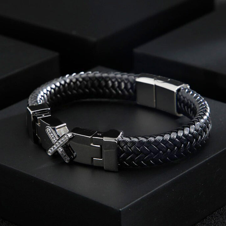 Lederarmband Herren x factor uniqal