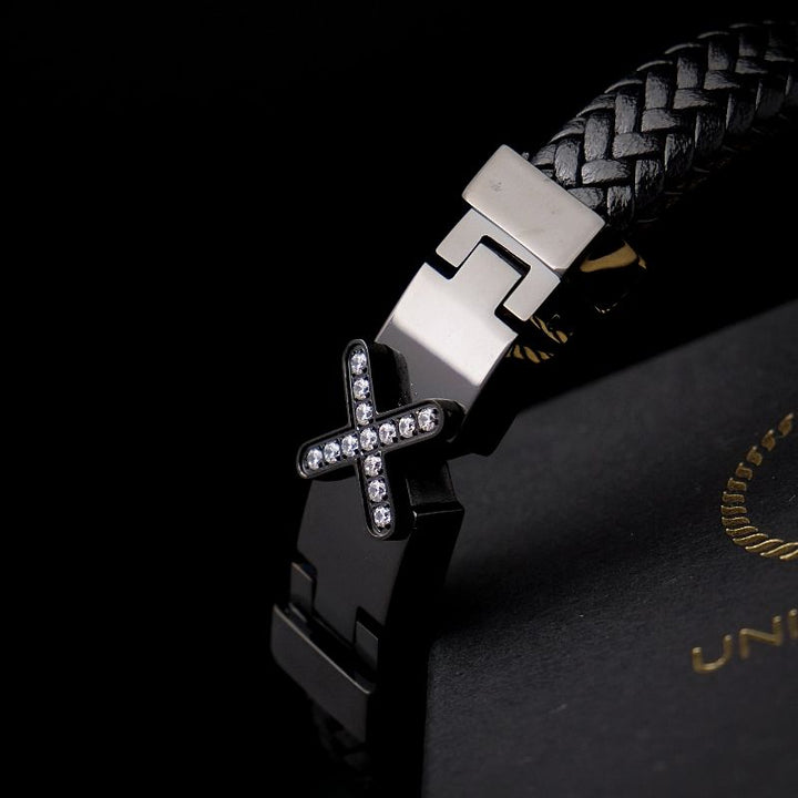 Lederarmband Herren x factor uniqal