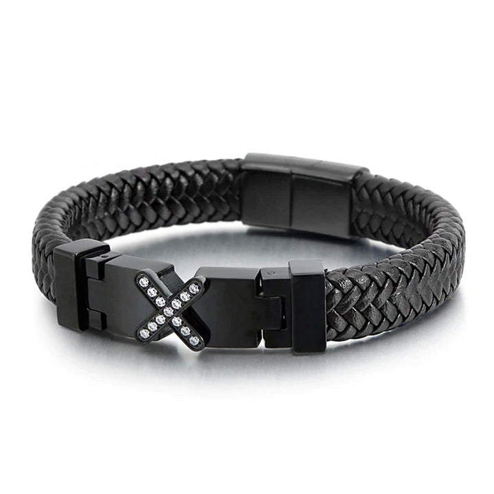 Lederarmband Herren x factor uniqal