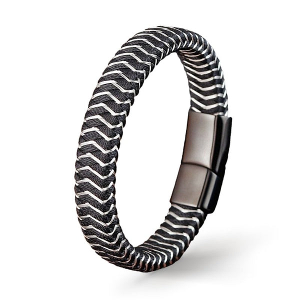 Lederarmband Herren Damen Unisex Zebra Bestseller Uniqal