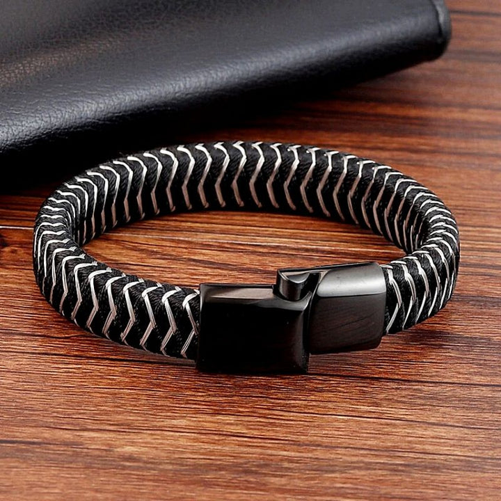 Lederarmband Herren Damen Unisex Zebra Bestseller Uniqal