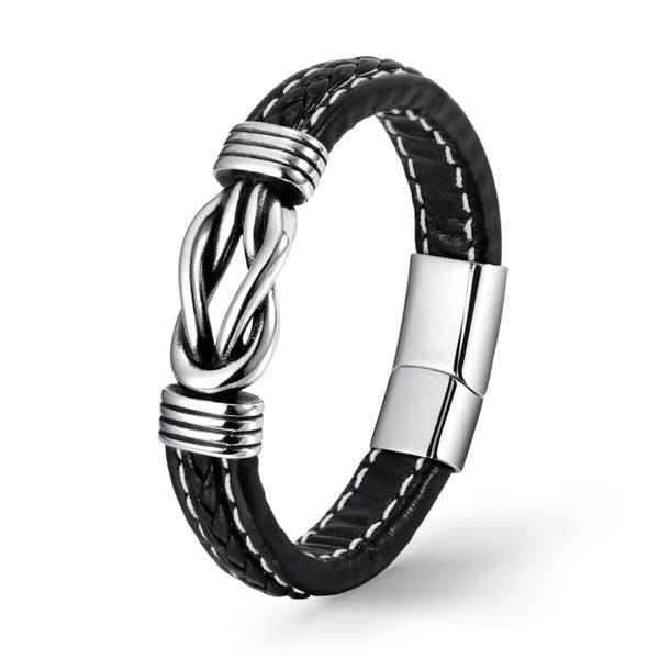 Lederarmband herren unendlichkeit ewig endless uniqal bestseller