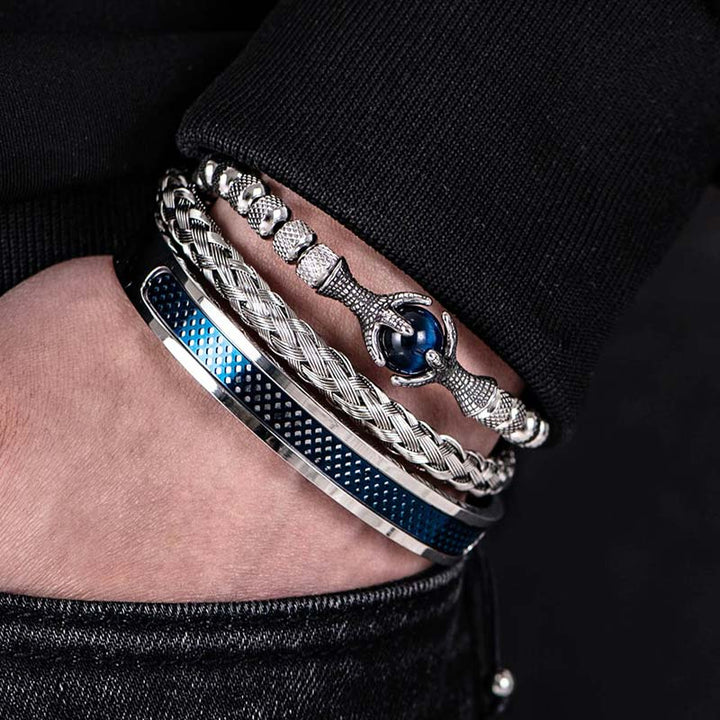 armband herren royal king zirkonia uniqal set