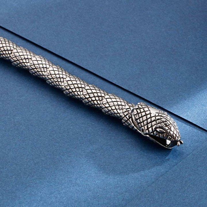 Panzerkette herren silber schlange snake panzer königsarmband uniqal