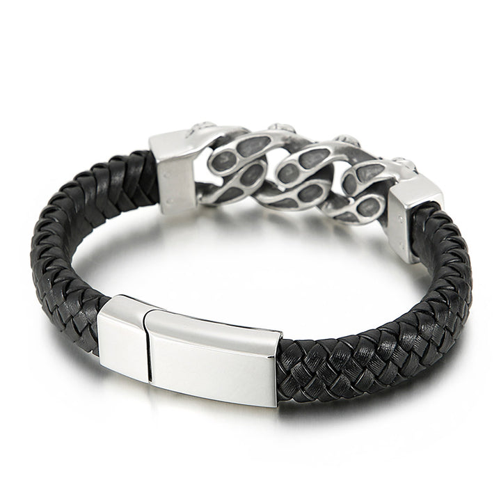 totenkopf skull herren armband skull bracelet uniqal 