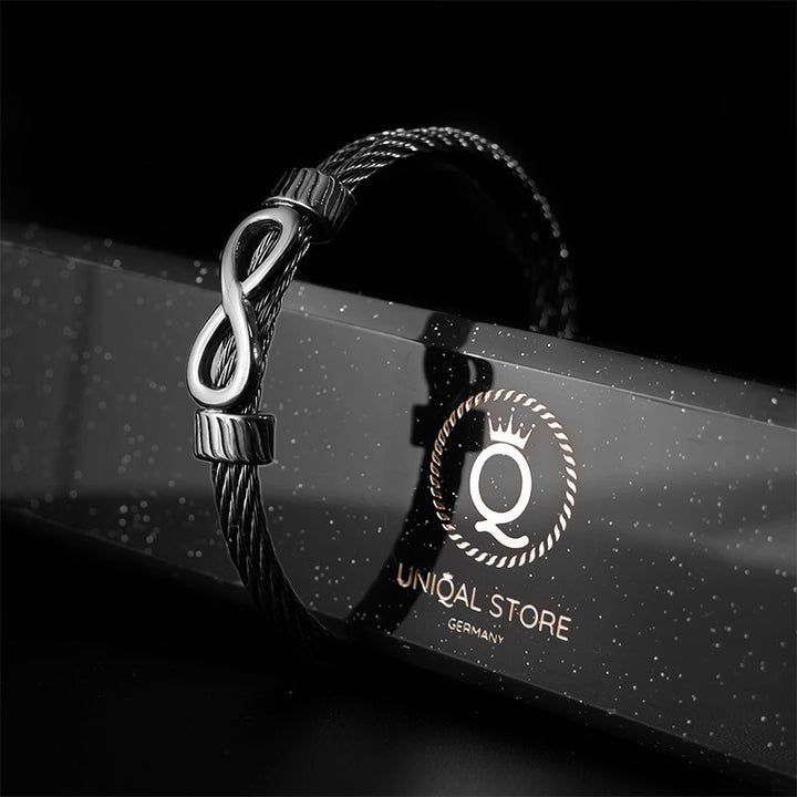 Infinity unendlichkeit armreif herren uniqal