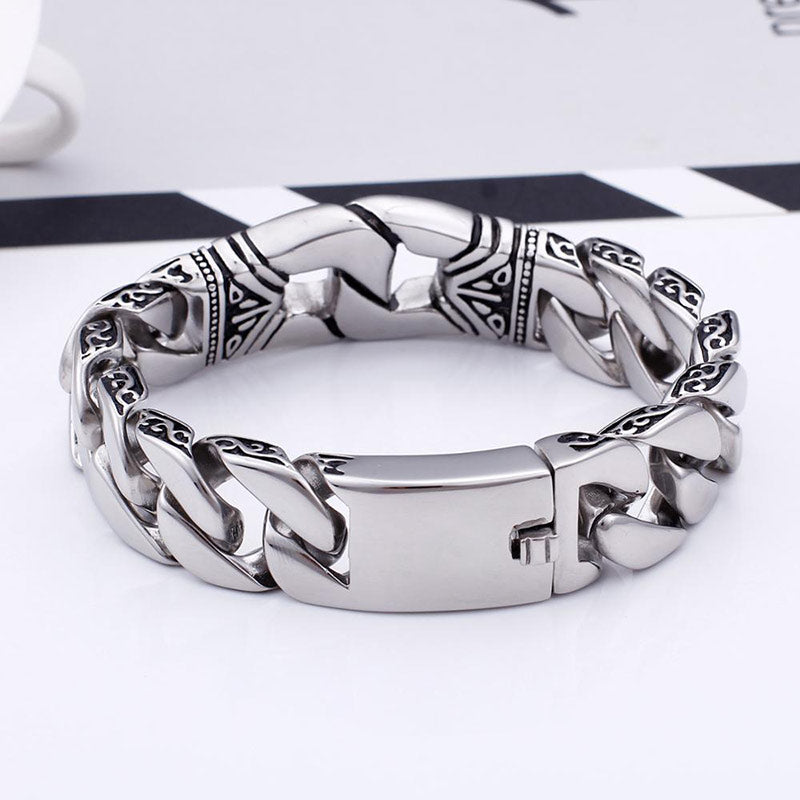 unendlichkeit inifnity armband herren bracelet endless chain kette uniqal