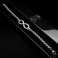 Infinity armband unendlichkeit edelstahl uniqal
