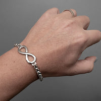 Infinity armband unendlichkeit edelstahl uniqal