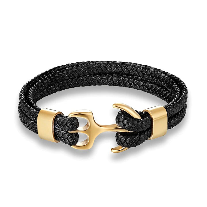 Anker Lederarmband Herren Sea maritime anchor uniqal
