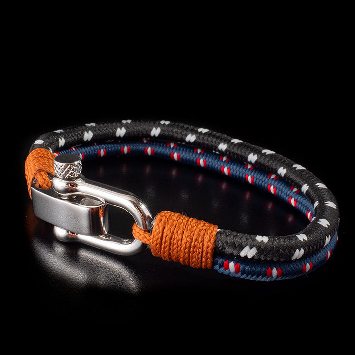 maritimes nautisches unisex armband segeltau schaekel uniqal