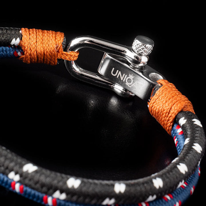 maritimes nautisches unisex armband segeltau schaekel uniqal