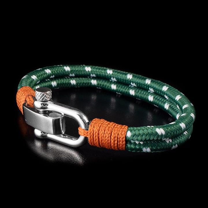 maritimes nautisches unisex armband segeltau schaekel uniqal