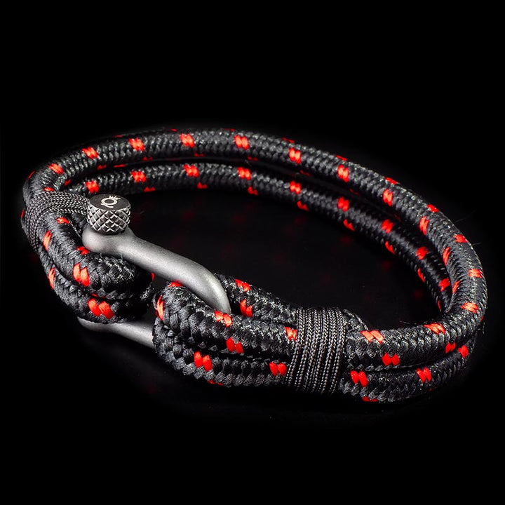 maritimes nautisches unisex armband segeltau schaekel uniqal