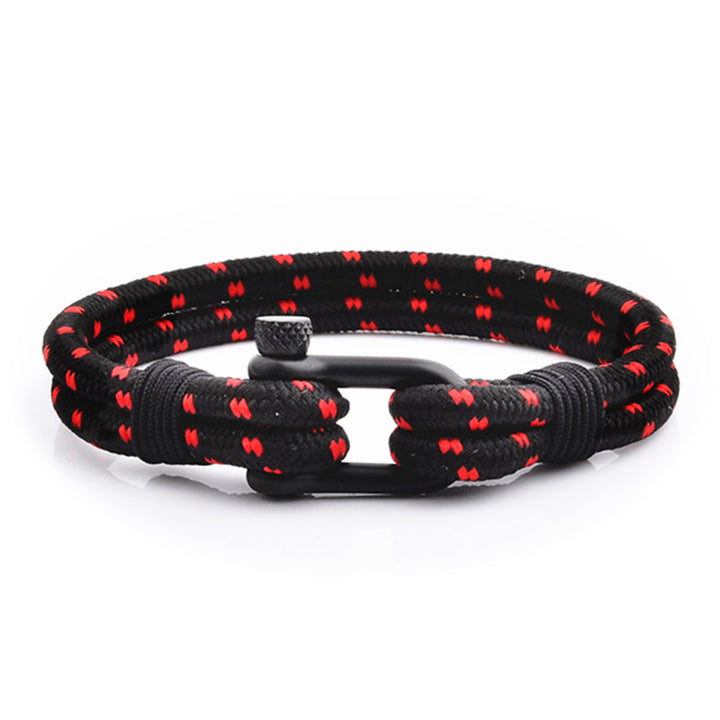 maritimes nautisches unisex armband segeltau schaekel uniqal