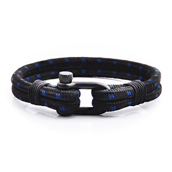 maritimes nautisches unisex armband segeltau schaekel uniqal